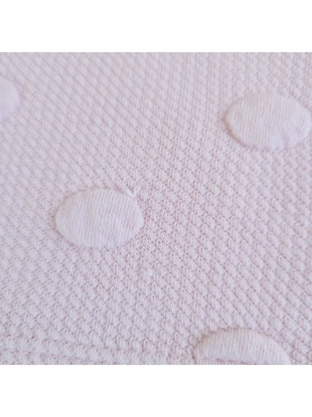 H&M Sweater Dress Girls Pink Textured Polka Dot Long Sleeve Size 2-3Y